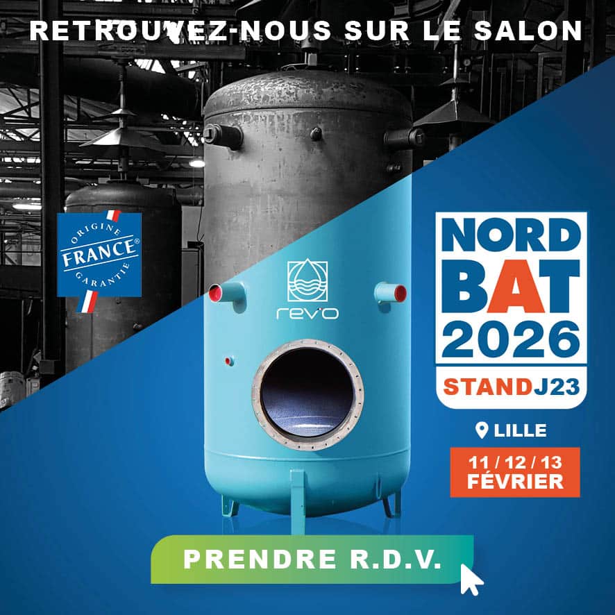 Rev'o participe au salon NORDBAT 2026 - Fabricant de réservoirs et préparateurs ECS émaillés